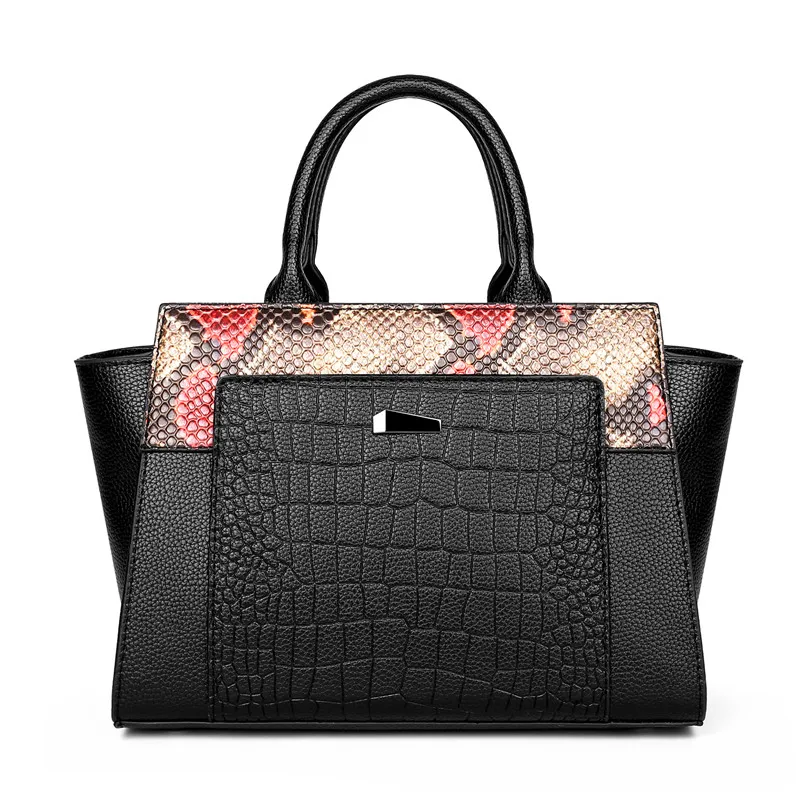 

JI HAO Brand Design Casual Zipper High Capacity PU Leather Handbag Solid Fashion Ladies Tote Bags Simple Female Shoulder Bag