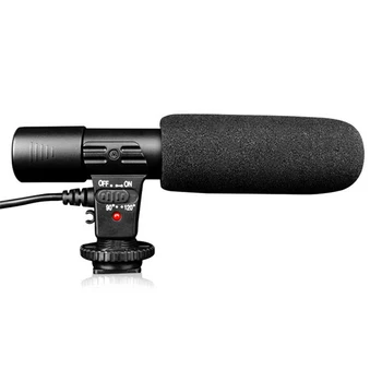 

MIC-01 Black Windproof Cover Digital SLR Camera Accessories Recording Sound Professional Interview Studio Microphone DV Stereo