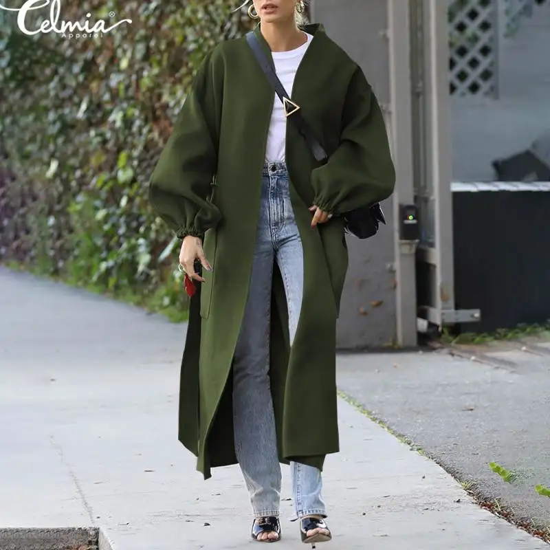 Women's Korean Style Wool Blends Coat Winter Long