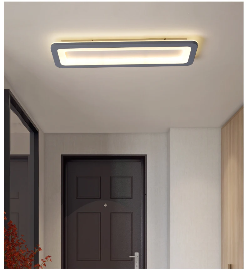 Dragonscence Modern Led Ceiling Lights For Bedroom Kitchen aisle Lights Plexiglass Long Strip Ceiling lamp lighting fixtures