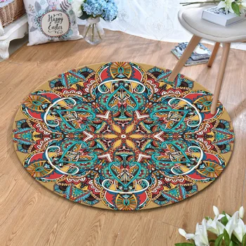 

Hoge Kwaliteit American Retro Mandala Mat Tapijten En Kind Tapijt Yoga Mat Slaapkamer Woonkamer Tapijt Creatieve Home Decoratie