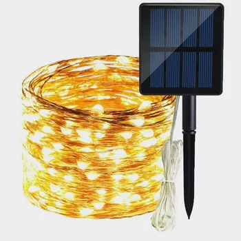 

10m LED Outdoor Solar Lamp String Lights 100 LEDs Fairy Holiday Xmas Party Garland Solar Garden Waterproof Holiday decor Props