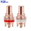 RCA Connector Female Socket Chassis Speaker Connectors Bright/Dumb/Rhodium Plated Copper Jack 32mm HiFi White Red Audio Jack ► Photo 3/6