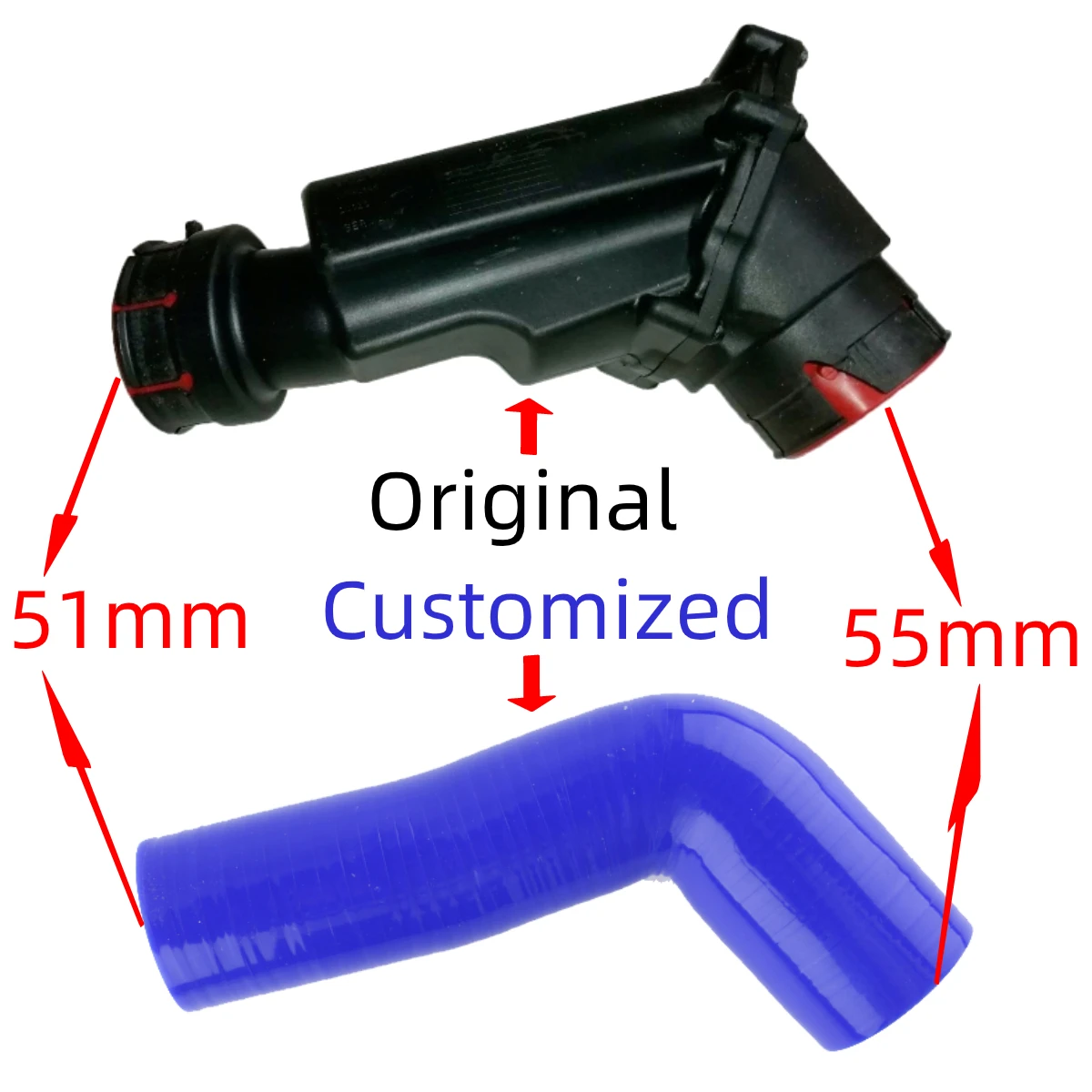 For 2001-2015 Volvo V70 S60 S80 XC90 XC70 D5 2.4D Silicone