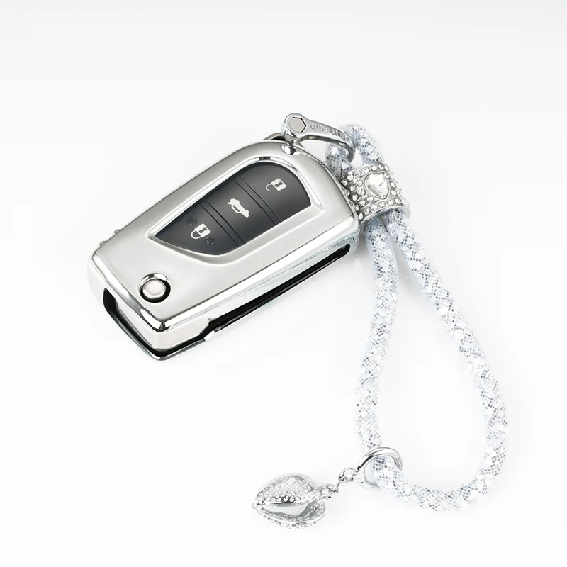 Для Toyota Auris Corolla Avensis Verso Yaris Aygo Scion TC IM мягкий ТПУ Автомобильный Брелок дистанционного управления с ключом Оболочка Чехол Брелок