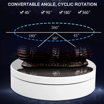 

360 Degree Round Rotating Turntable Display Stand Photography Accessories Studio Shooting Photo Backdrop Stand