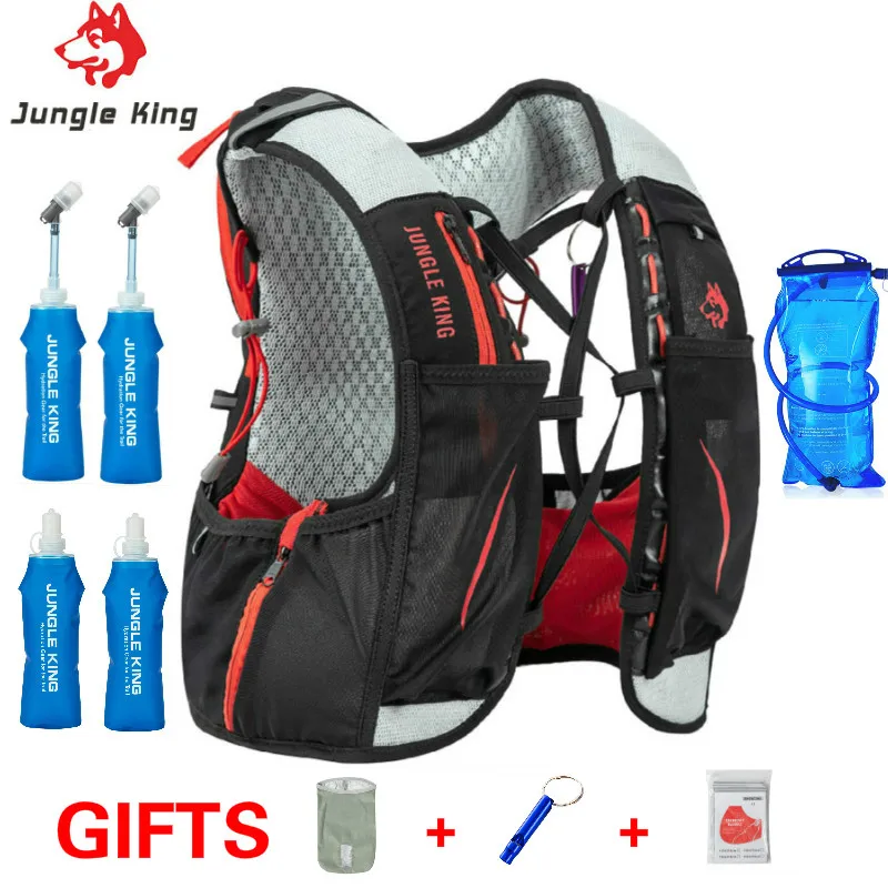 

Jungle King Marathon Hydration Vest Pack, 1.5L Water Bag Rucksack, Cycling, Hiking, Outdoor Sports, Running Backpacks Sets, 5L