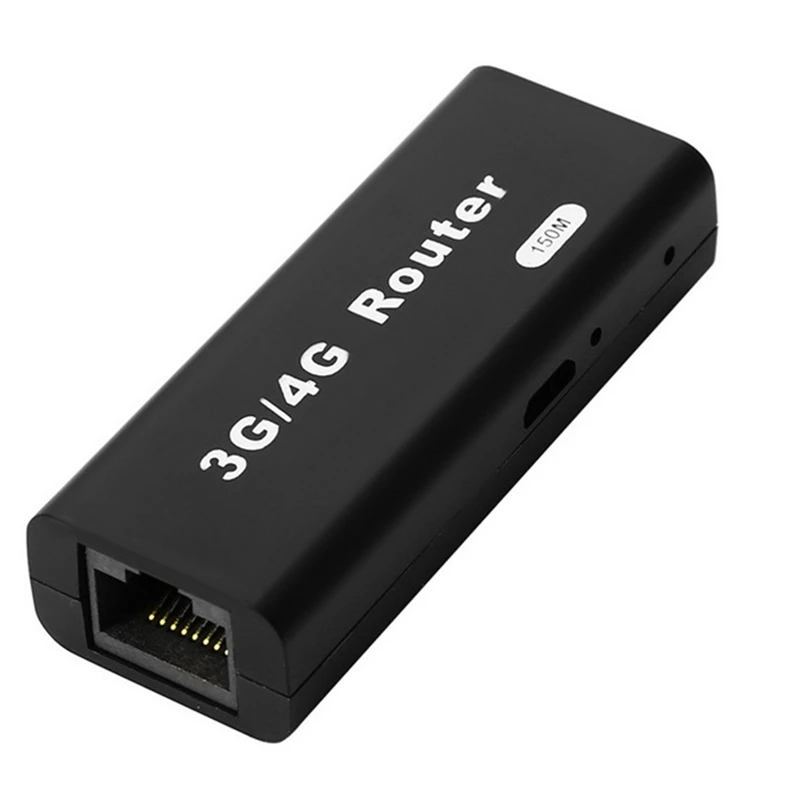 Мини 3g/4G Wifi Wlan точка доступа Ap клиент 150 Мбит/с Rj45 Usb Сеть беспроводной маршрутизатор для Ios Android мобильный телефон планшетный ПК(черный