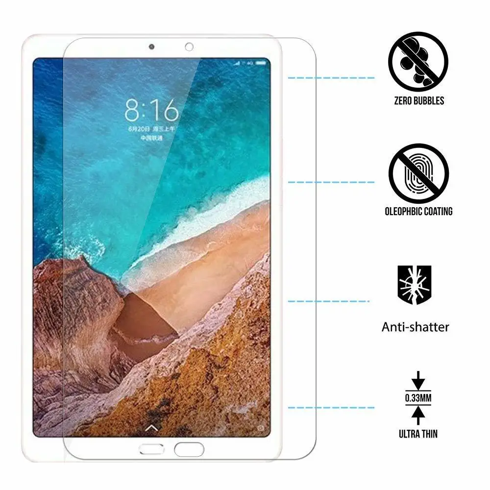 2.5D 9H закаленное стекло для Xiaomi Mi Pad Mipad 4 8 0 дюймов Plus 10 1 защита экрана планшета
