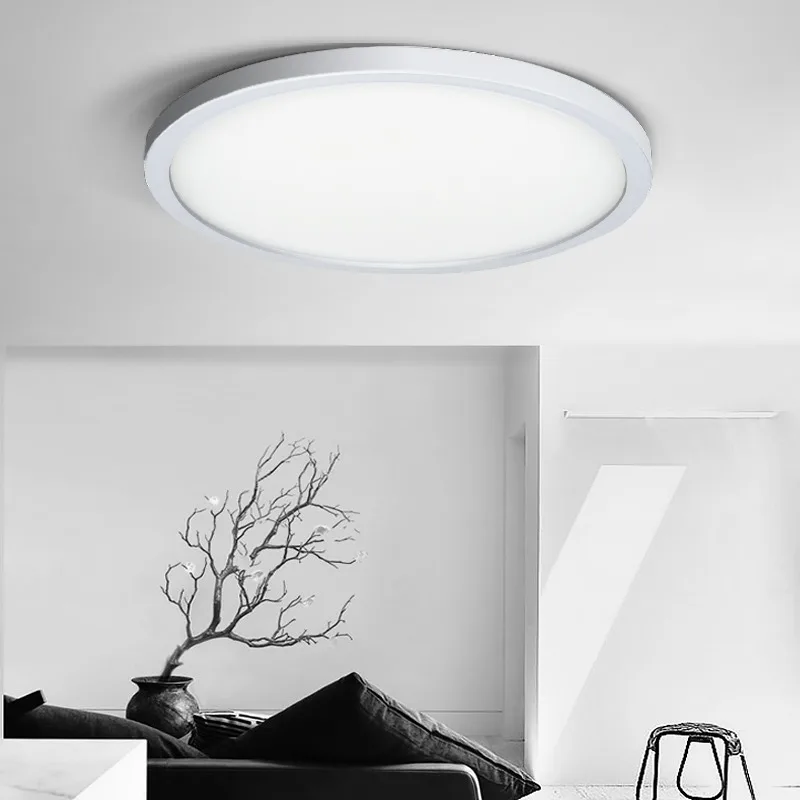 2.2CM Ultra Thin Ceiling Lamp Led 110V 220V Indoor Ceiling Light 18W 24W Modern Panel lighting Fixture for Living room Bedroom