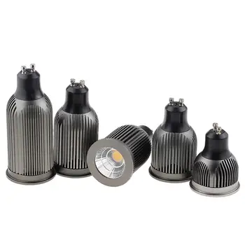 価格 10ピース/ロットアルミcob Ledスポットライト3ワット5ワット7ワット9ワット12ワットE27 GU10 MR16 GU5.3電球AC220V 12v Cob Led電球3000 18k 4000 18k 6000 18k