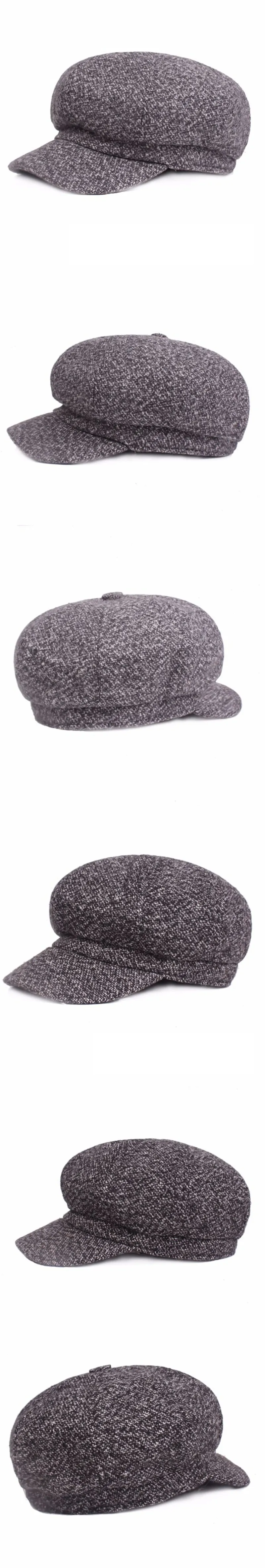 SILOQIN осень-зима термальная кепка газетчика для женщин Snapback художника Мода восьмиугольная кепка Досуг движение фирменные шапочки