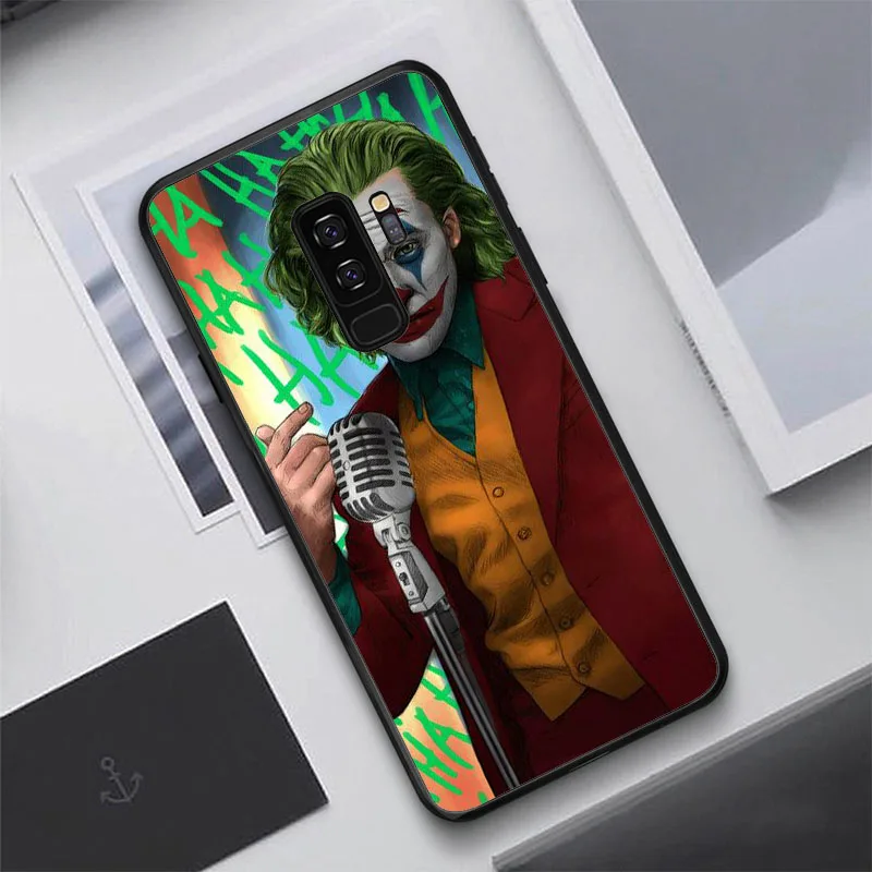 black Страшная пленка Joker Joaquin, черные мягкие ТПУ чехлы для телефонов samsung Galaxy S10 S10PLUS S8 S9 Plus note 8 S7Edge note 9 - Цвет: black