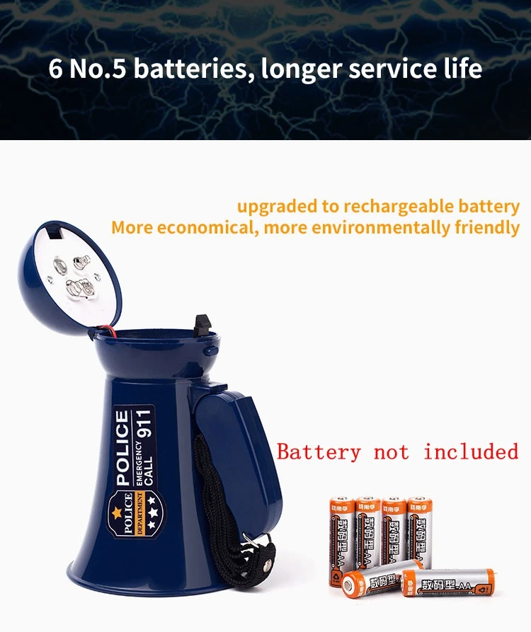 Police Boy Pretend Play Toy Small Horn Loudspeaker 6 Police Boy Pretend Play Toy Small Horn Loudspeaker