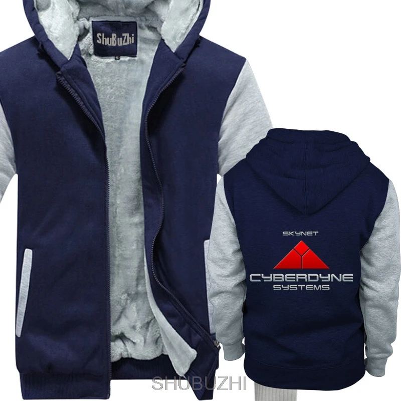 Skynet cyberdyne systems, плотные теплые толстовки с капюшоном Забавный Топ, куртка shubuzhi зимние Стиль утепленная куртка sbz4209