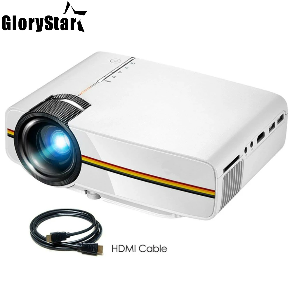 

YG400 LCD Projector 1080P Home Theater For Video Games TV Beamer Project 1000lumens Movie Mini Portable Projector with HDMI VGA