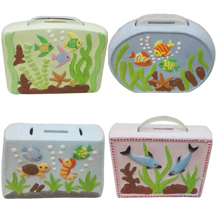 Сумочка керамический цветной рисунок DIY цветной Рисунок игрушка винил цветной рисунок Дошкольное образование цветной рисунок монета банка