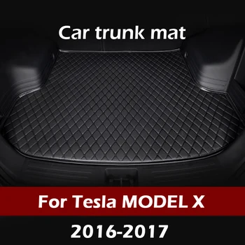 

MIDOON Car trunk mat for Tesla MODEL X six seat 2016 2017 cargo liner carpet interior accessories cover
