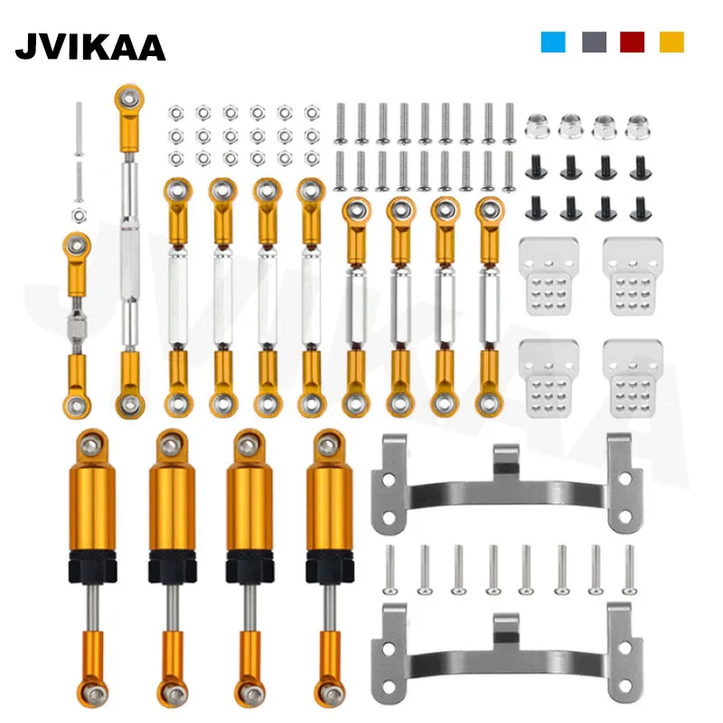Metal Rc Car Steering Link Rod Set Accessories Metal Shock Absorber