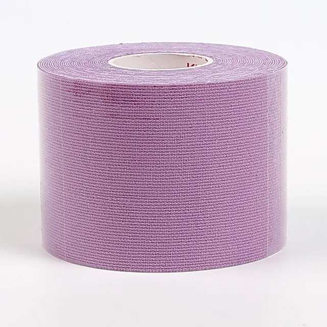 15 Colours Kinesiology Athletic Tape Recovery Sports Cotton Elastic Adhesive Strain Injury Fitness Run Knee Muscle Pain Relief purple