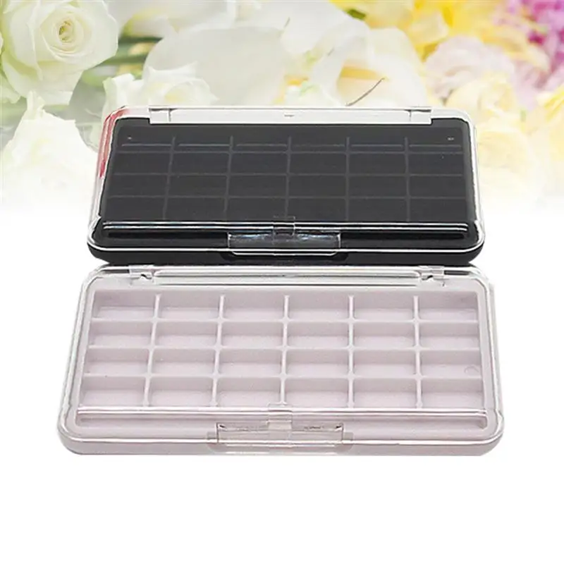 Пустые 24 Сетки палитра теней для макияжа Чехол Контейнер косметики Тени век