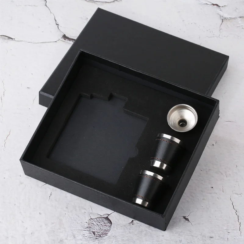 No hip flask 6 унций блестящая черная металлическая английская бутылка для вина из нержавеющей стали с лазерной гравировкой, портативная бутылка для виски и водки - Цвет: No hip flask