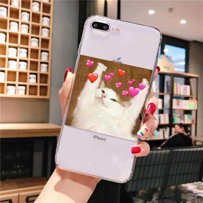 super cute cat dog cartoon pink Heart-shaped YOU&ME