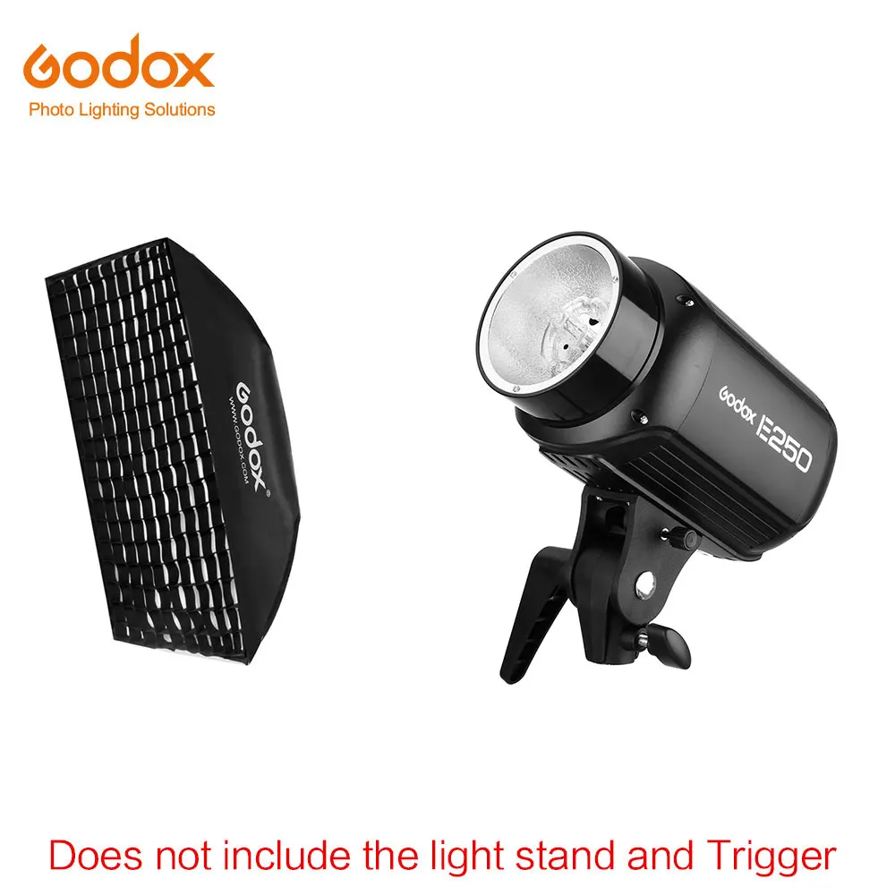 Godox E250 250Ws Фотостудия вспышка стробоскоп свет+ 50x70 см софтбокс+ 180 см осветительная стойка+ AT-16 ТРИГГЕРНАЯ вспышка - Цвет: Kit 2