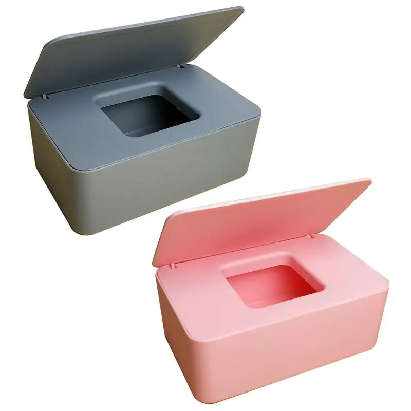 

Wet Wipes Dispenser Holder with Lid for Home Office Store Dustproof Storage Box