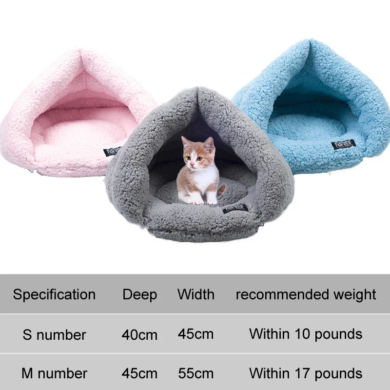 

Cute Soft Warm Pet Cat Puppy Dog Cage Cave Beds Cat Sleeping Pad Dog House Mattress Kitten Cushion Nest Pet Supplies Accessories