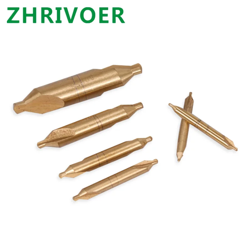 Composite center drill suit high speed steel titanium plated fixed point drill