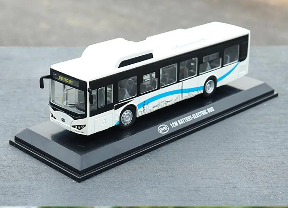 1/64 BYD K9 K8 12 м батарея электрический автобус белый Литье под давлением Модель Коллекция игрушка подарок