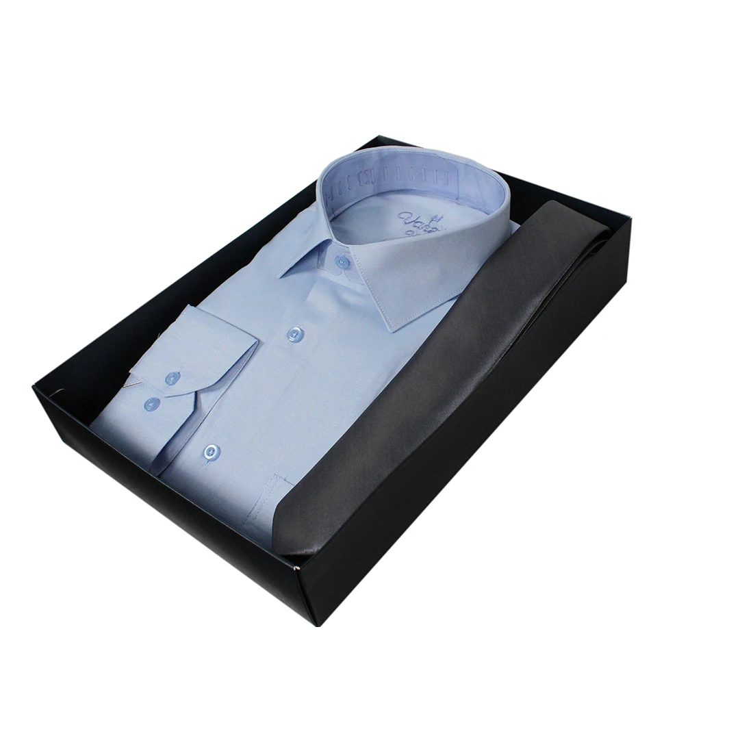 

Varetta New Vogue Blue Male Shirt Long Sleeve Solid Oxford Office Shirt with Left Chest Pocket Gift Box Shirt Set Shirt and Tie The most trendy men's shirts gift men's shirt 2020 fashion men shirt blue shirt blue