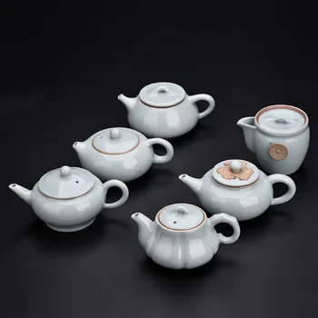 

Ru Teapot Ceramic Home Vintage Handmade Kung Fu dan hu Ru Stuffed Toys ke yang Kung Fu Tea Tea