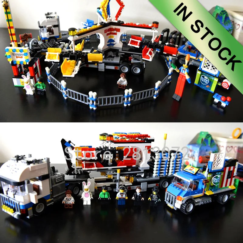 

15014 City Street View Creator Serie The Amusement Park Giant Stride Carnival Building Blocks 1858pcs Compatible With bela