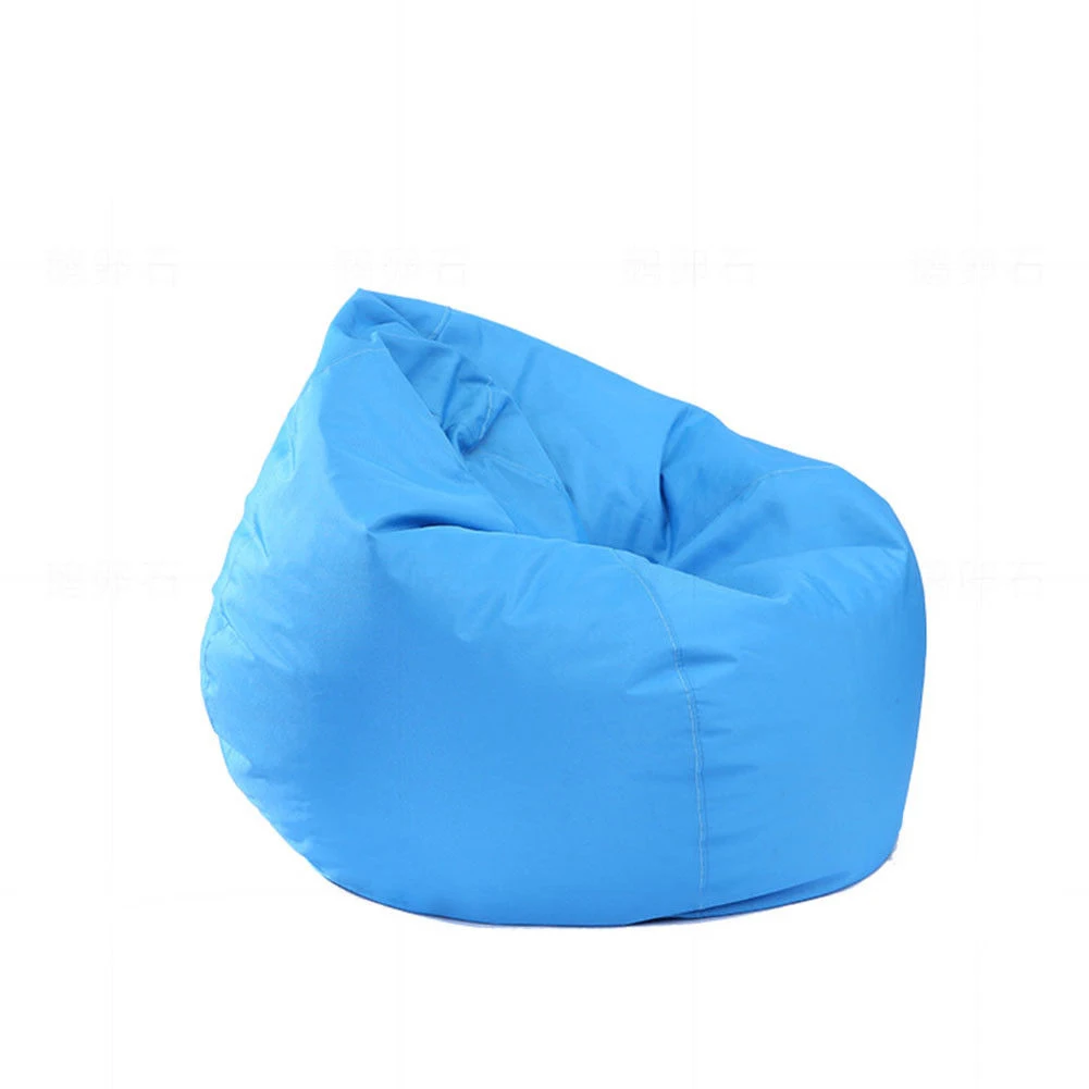 Solid Waterproof Casual Unfilled Lounge Bean Bag Home Soft Lazy Sofa Cozy Single Chair Durable Furniture Sofa Cover