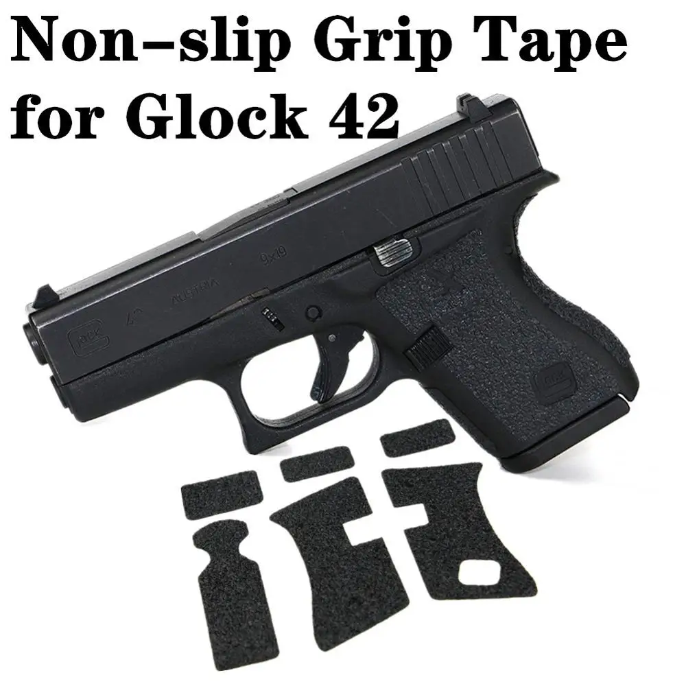 

Tactical Non-slip Rubber Texture Grip Wrap Tape Custom for Glock 42 Pistol Gun Magwell Handle Holster .380 Magazine Accessories