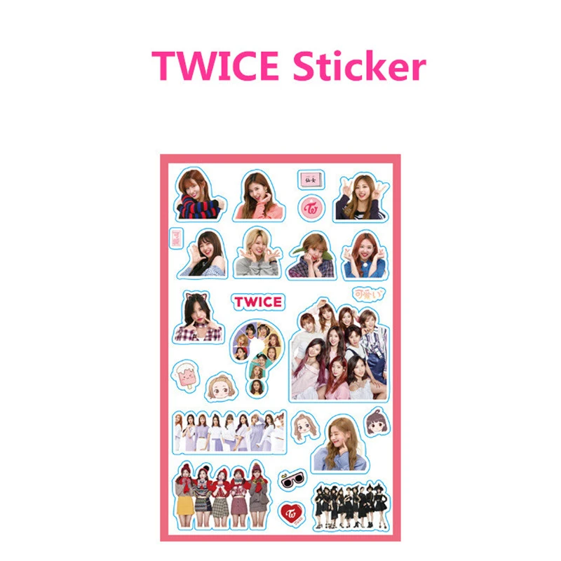 1 Pcs Kpop Twice Creative New Transparent Stickers Diy Album Scrapbooking Decoration Gift Paper Stickers Love Letters Stickers Assorted Stickers Aliexpress