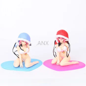 

12CM Super Soniko Figure PVC Actian Anime Collection Swimsuit Bikini Sexy Girl Car Desktop Toy Doll Model Toys for Children Gift