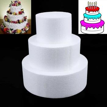 

Cake Foam Mould Sugar Craft Party DIY Cake Dummy Modelling Polystyrene Styrofoam Practice Model Kitchen Tool Accessories