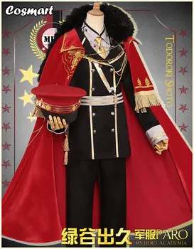 

Anime Boku no MY HERO ACADEMIA Izuku Military Military Uniform Cosplay Costume Unisex with Hat Halloween Costume Free Shipping