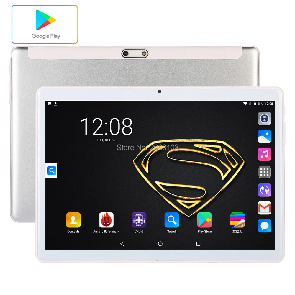 

2020 New Design 10 inch Android 9.0 Tablet Pc WIFI Dual SIM Card 1280*800 HD Large Screen Dual Camera Quad Core Tablets 10.1
