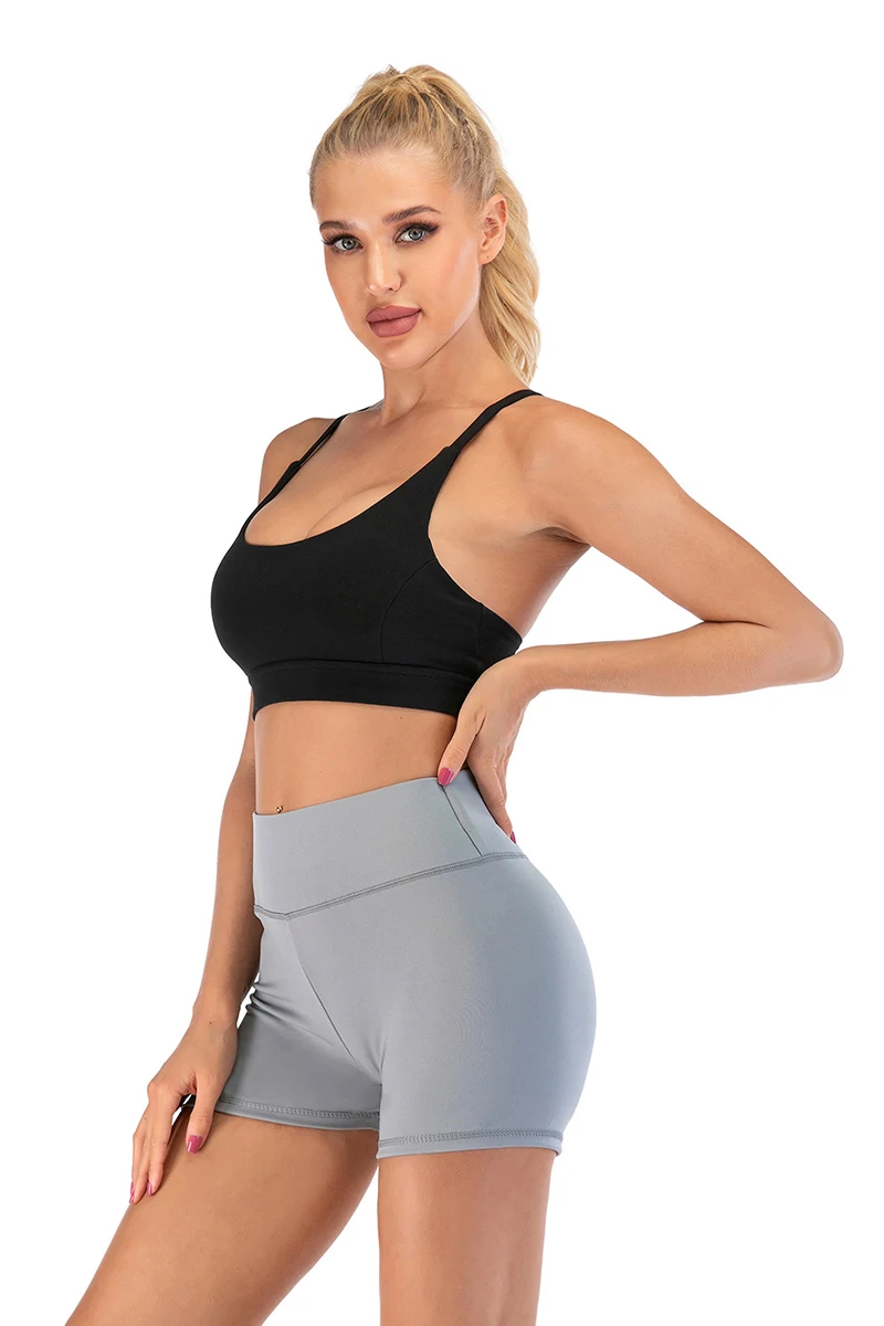 SHOBDW Pantalones Cortos Mujer Verano 2020 Falda Corta Cintura Alta Yoga Leggings Mujer Fitness Push Up Color S/ólido Ropa Deportiva Mujer Pantalones Cortos