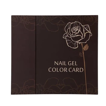 

120 Colors Manicure Tool New False Nail Color Book Color Display Nail Art Gel Polish Color Card Nail Color Chart Practice Board-
