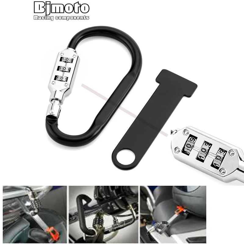 Замок на велосипедный шлем сбрасываемый замок с кодом для цифр и пароля