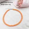 Donarsei 2022 New Fashion Colorful Clay Choker Necklace For Women Bohemian Adjustable Soft Pottery Collar Necklace Boho Jewelry ► Photo 2/6