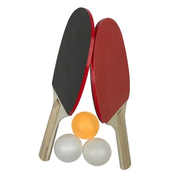 

Sports Equipment Home Playground 3 Balls Powerful Lightweight Durable Anti Slip Training 2 Rackets Exercise Table Tennis Set