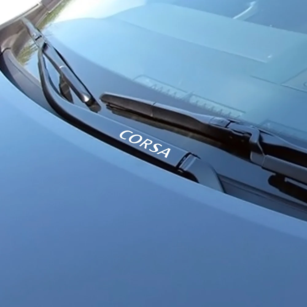 4 шт. авто стеклоочиститель Декор наклейки автомобильные виниловые наклейки в виде Фотообоев c переводными картинками для Opel OPC Astra J H G K Insignia Corsa D B E Mokka Vectra B аксессуары