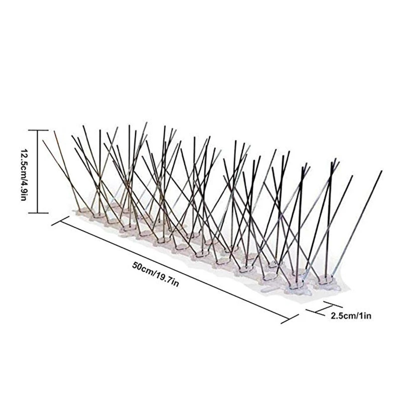 Нержавеющая сталь шипы против птиц Экстра Широкий дом птица Блиндер открытый для избавления голубей и отпугивания птиц борьба с вредителями Отпугиватель