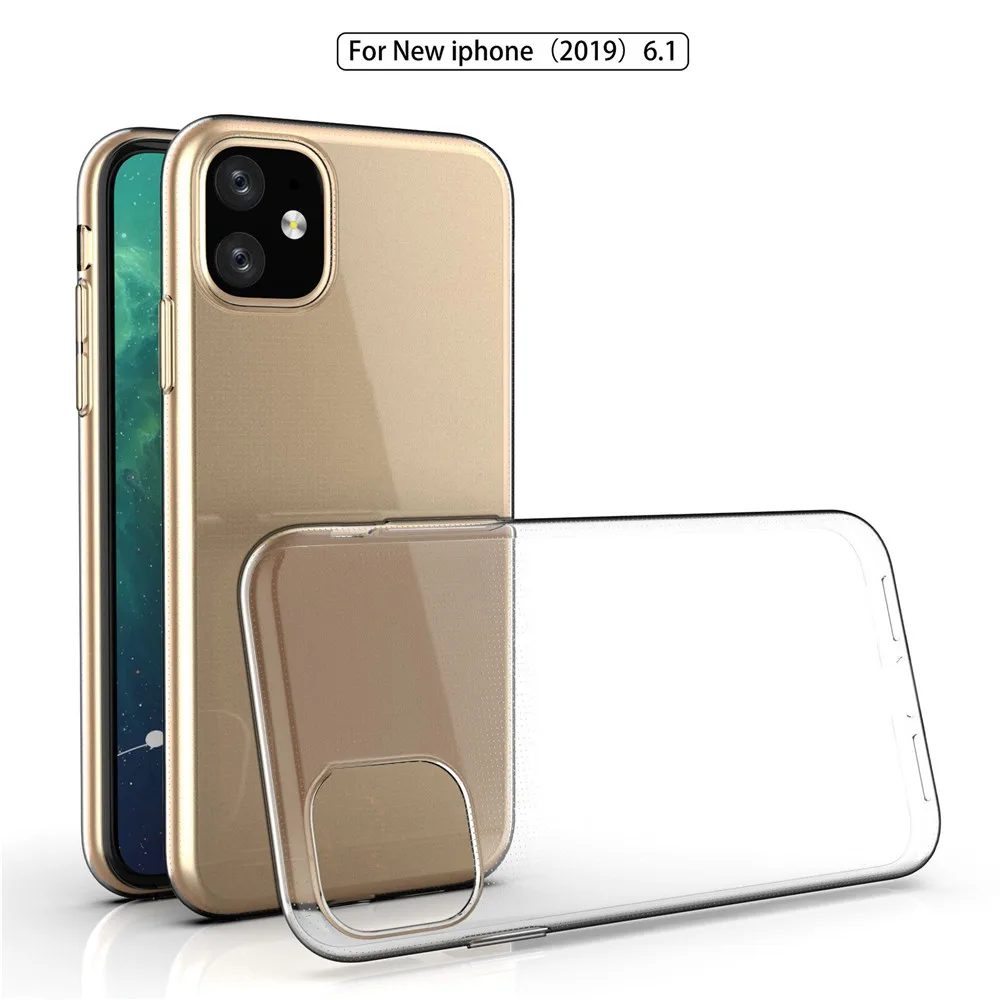 

For Iphone Transparent Ultra-thin Anti-drop Mobile Phone Case TPU Clear Phone Cover For iPhone11/iPhone11pro/iPhone11promax